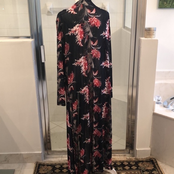 Whispers Navy blue/ red& white print Cardigan - Picture 2 of 5